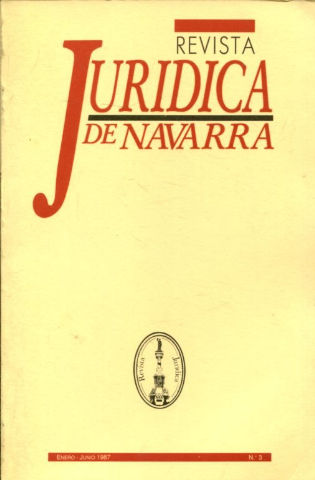 REVISTA JURIDICA DE NAVARRA. Nº 3.