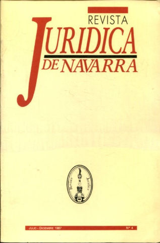 REVISTA JURIDICA DE NAVARRA. Nº 4
