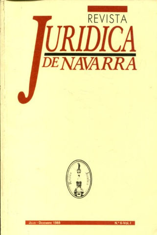 REVISTA JURIDICA DE NAVARRA. Nº 6-VOL. I.