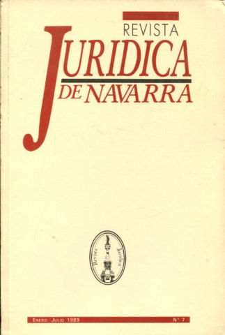 REVISTA JURIDICA DE NAVARRA. Nº 7.