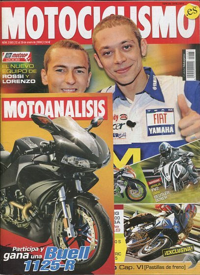 REVISTA MOTOCICLISMO. DREAM TEAM. NUMERO 2.083 22 al 28 de ENERO DE 2008.