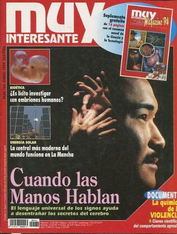 REVISTA MUY INTERESANTE. Nº 164: CUANDO LAS MANOS HABLAN.