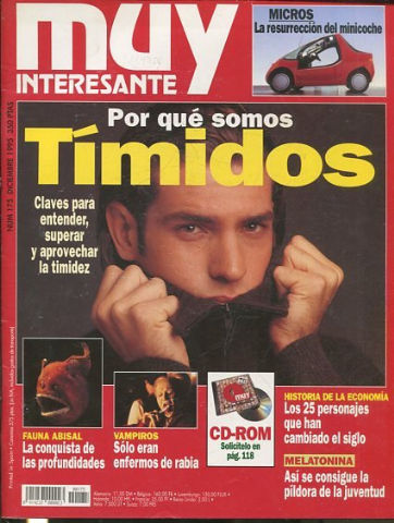 REVISTA MUY INTERESANTE. Nº 175: POR QUE SOMOS TIMIDOS.