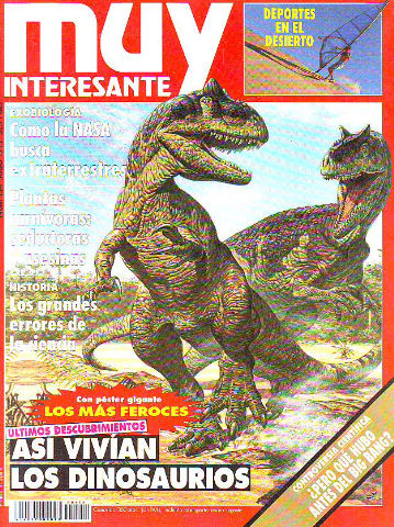 REVISTA MUY INTERESANTE. Nº:134. ASI VIVIAN LOS DINOSAURIOS.