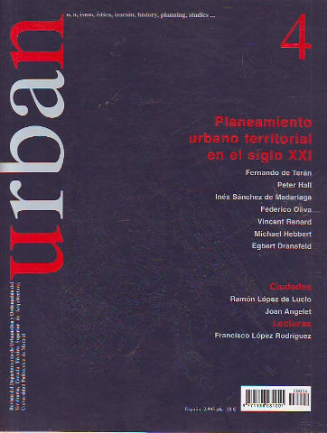 REVISTA URBAN Nº 4. PLANTEAMIENTO URBANO TERRITORIAL EN EL SIGLO XXI.