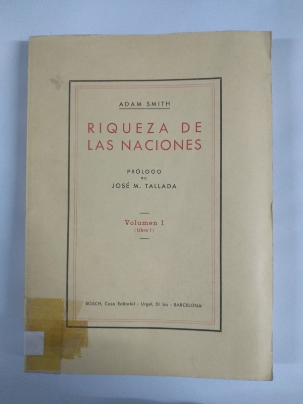 Riqueza de las naciones, I