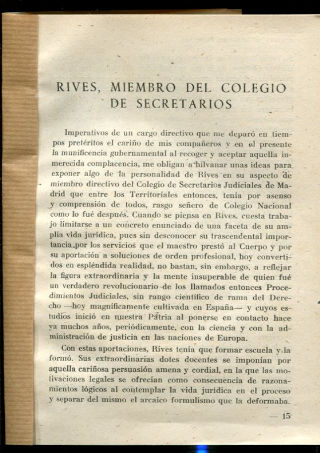 RIVES, MIEMBRO DEL COLEGIO DE SECRETARIOS.