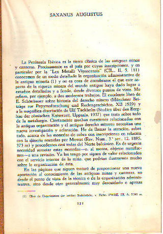 SAXANUS AUGUSTUS.
