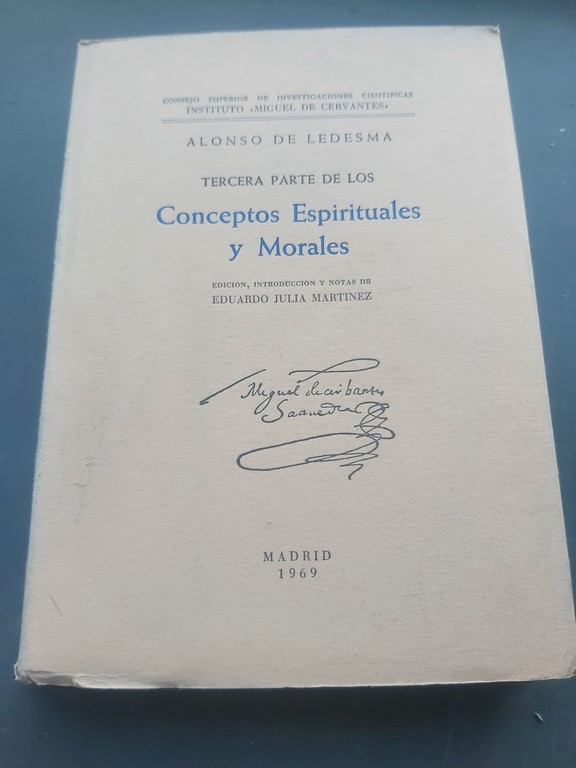 SEGUNDA PARTE DE LOS CONCEPTOS ESPIRITUALES Y MORALES.