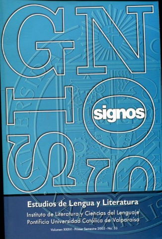 SIGNOS. ESTUDIOS DE LENGUA Y LITERATURA. NUMS. 53.