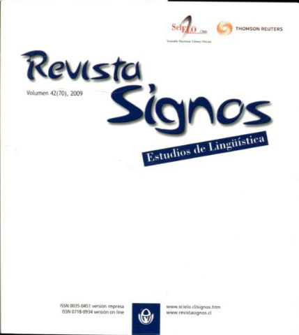 SIGNOS. ESTUDIOS DE LENGUA Y LITERATURA. NUMS. 70.