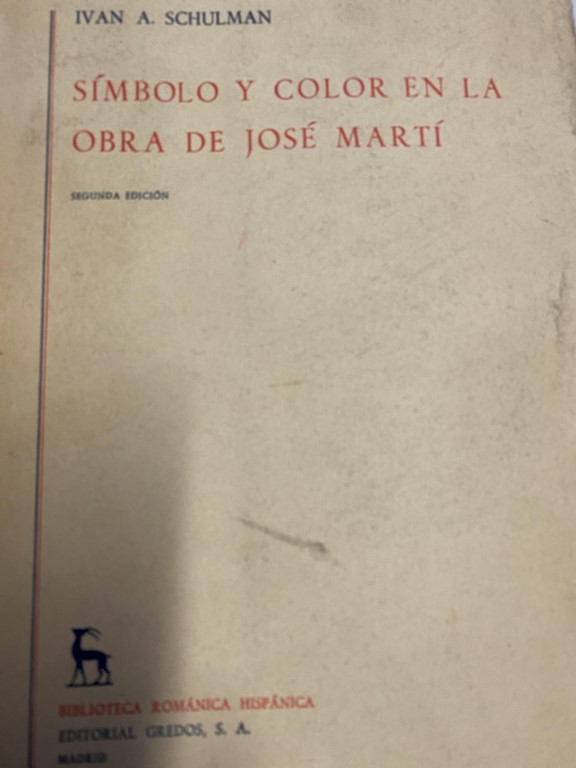 SIMBOLO Y COLOR EN LA OBRA DE JOSE MARTI.