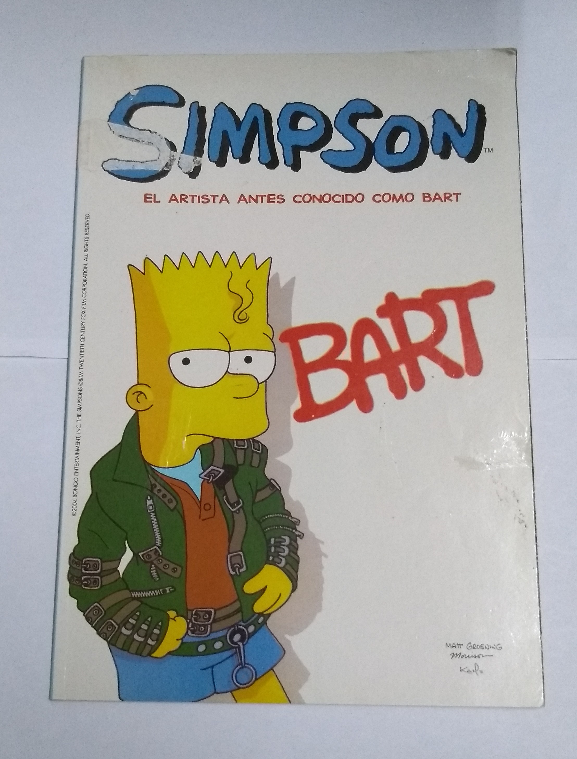 Simpson. El artista antes conocido como Bart