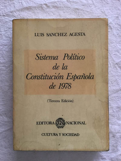 Sistema político de la Constitución Española de 1978