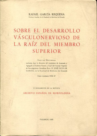 SOBRE EL DESARROLLO VÁSCULONERVIOSO DE LA RAIZ DEL MIEMBRO SUPERIOR.