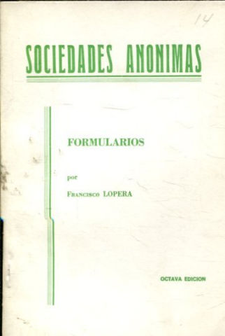 SOCIEDADES ANONIMAS.