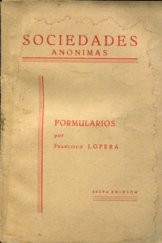 SOCIEDADES ANONIMAS.