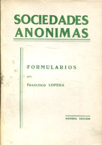 SOCIEDADES ANONIMAS.