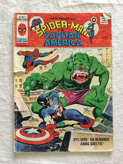 Spider-man y el Capitán America 71