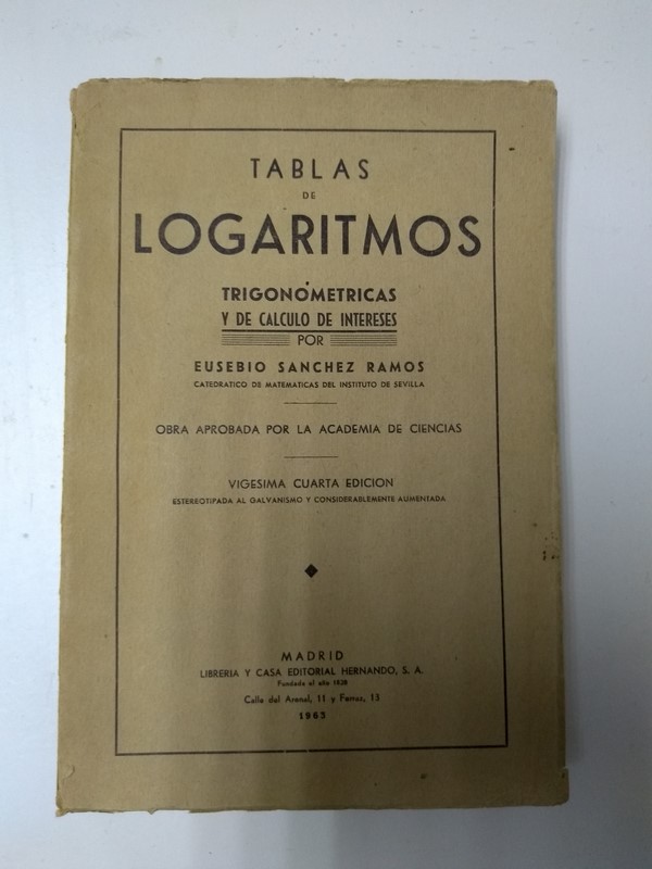 Tablas de logaritmos