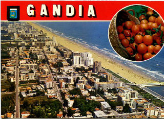 TARJETA POSTAL DE GANDIA.