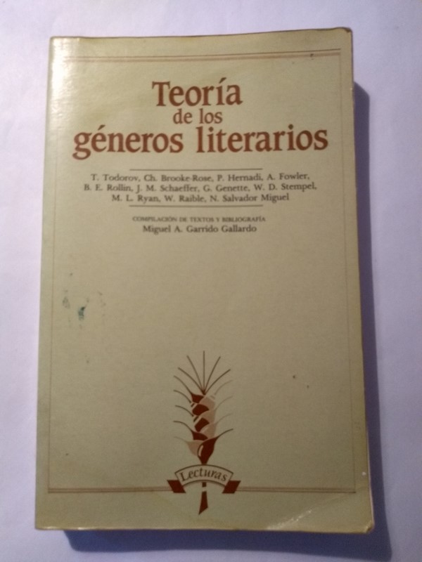 Teoria de los generos literarios