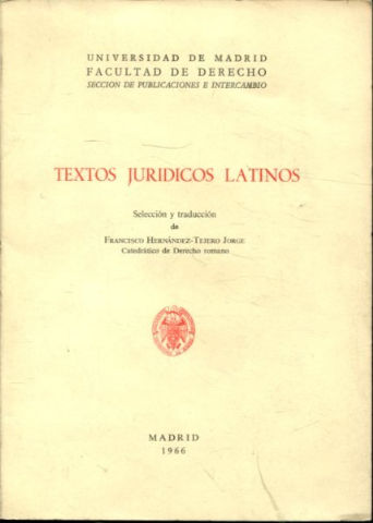 TEXTOS JURIDICOS LATINOS.