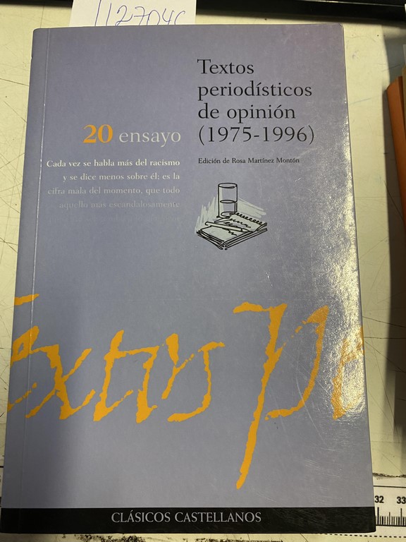 TEXTOS PERIODISTICOS DE OPINION. 1975 - 1996.