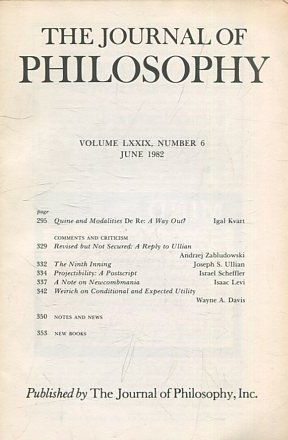 THE JOURNAL OF PHILOSOPHY. VOLUME LXXIX, NUMBER 6 JUNE 1982. QUINE AND MODALITIES DE RE: A WAY OUT?
