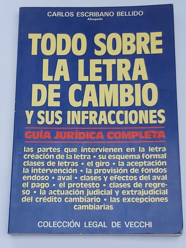 Todo sobre la letra de cambio y sus infracciones