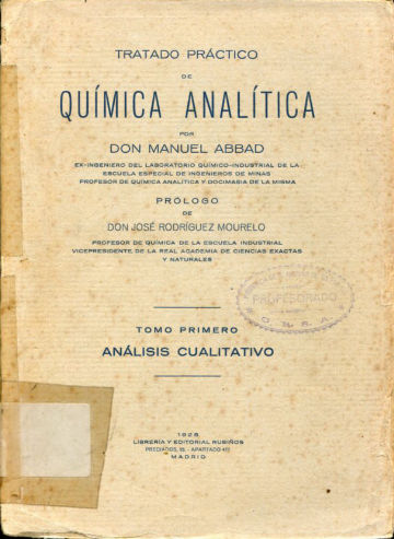 TRATADO PRACTICO DE QUIMICA ANALITICA.