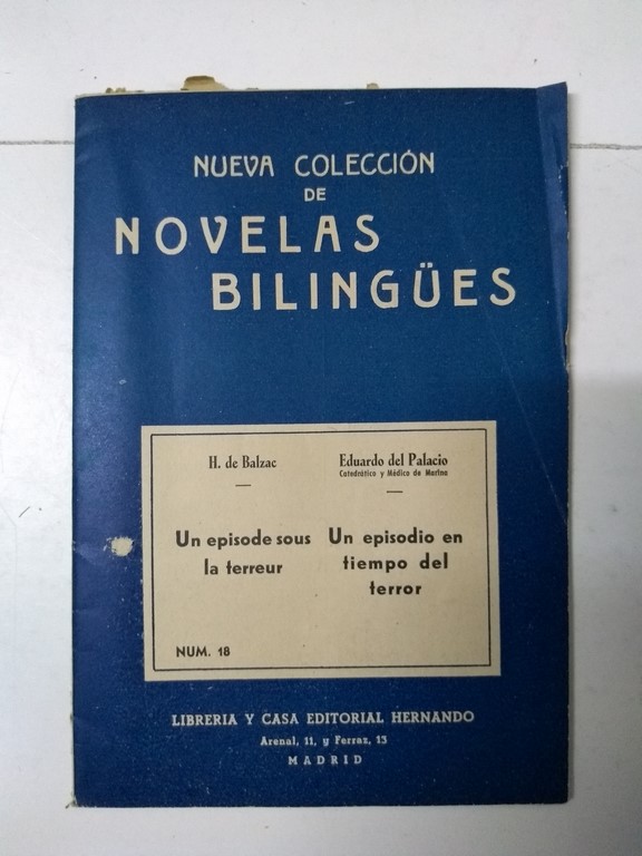 Un episodio en tiempo del terror