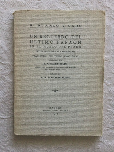 Un recuerdo del último faraón en el Museo del Prado