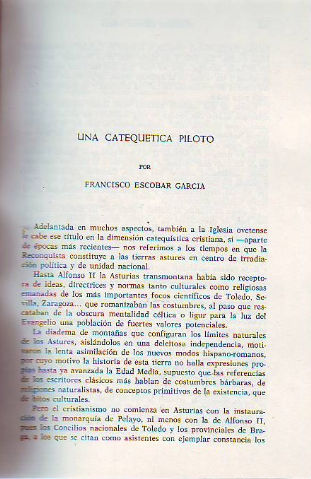 UNA CATEQUETICA PILOTO.