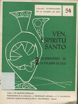 VEN, ESPIRITU SANTO. 9 CELEBRACIONES DE LA PALABRA DE DIOS.