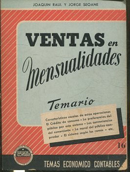 VENTAS EN MENSUALIDADES.