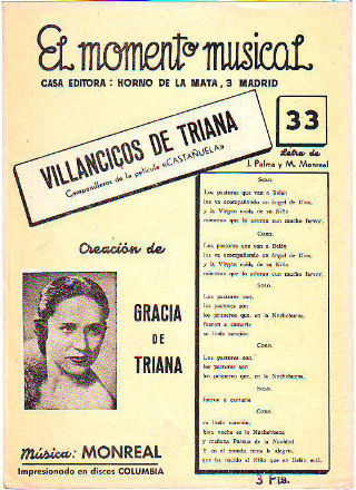 VILLANCICOS DE TRIANA (CAMPANILLEROS DE LA PELICULA <<CASTAÑUELA>>).