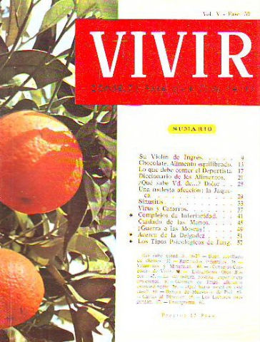 VIVIR. CONSEJOS PARA VIVIR CON SALUD. Nº 30
