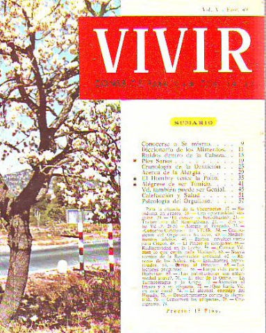 VIVIR. CONSEJOS PARA VIVIR CON SALUD. Nº 49.