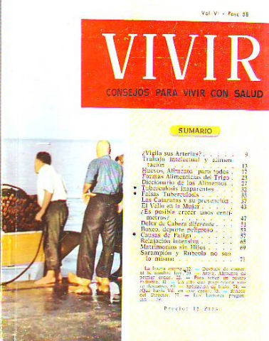 VIVIR. CONSEJOS PARA VIVIR CON SALUD. Nº 58.