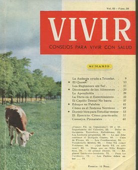 VIVIR CONSEJOS PARA VIVIR CON SALUD. VOL III-FASC. 28.