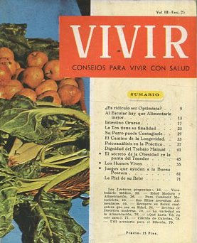 VIVIR CONSEJOS PARA VIVIR CON SALUD. VOL III-FASC. 25.