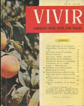 VIVIR CONSEJOS PARA VIVIR CON SALUD. VOL VII-FASC. 63.