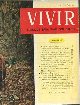 VIVIR CONSEJOS PARA VIVIR CON SALUD.VOL VII-FASC. 64.