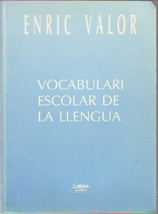 VOCABULARI ESCOLAR DE LLENGUA.